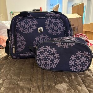 Floral Travel Bag Set – 2-Piece (Matching)